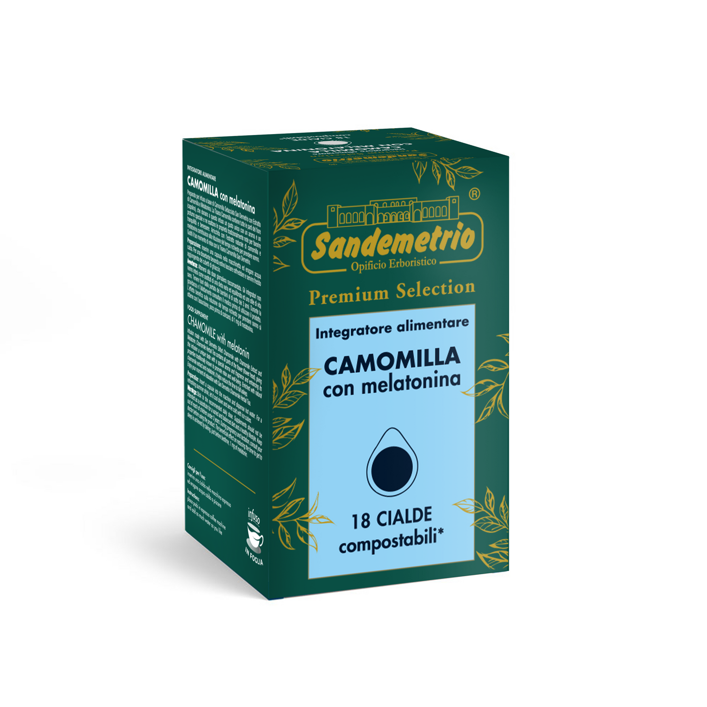 18 Cialde SanDemetrio Camomilla con Melatonina Sandemetrio