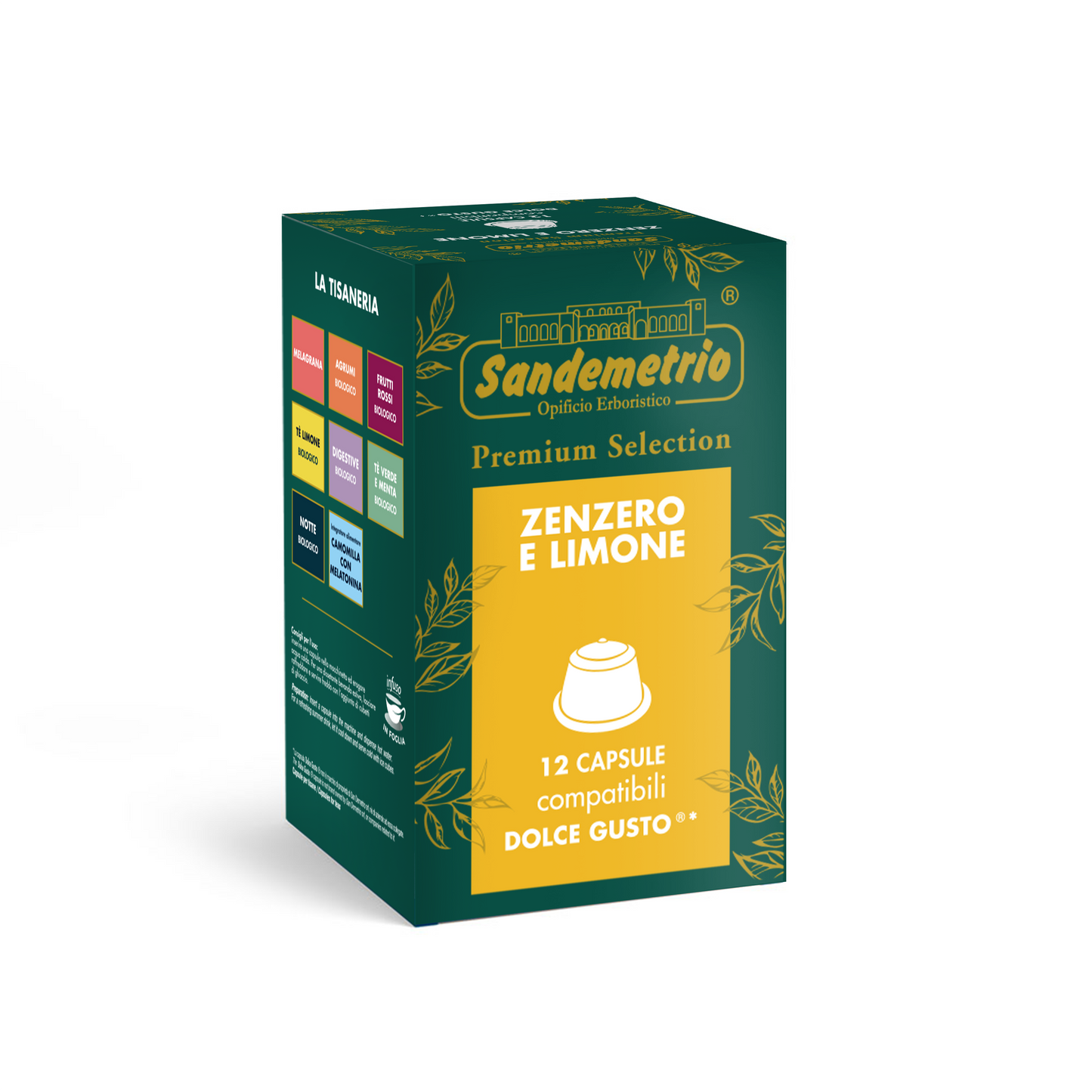 12 Capsule Dolce Gusto Sandemetrio Zenzero e Limone Sandemetrio