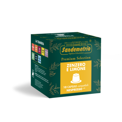 10 Capsule Nespresso Sandemetrio Zenzero e Limone Sandemetrio