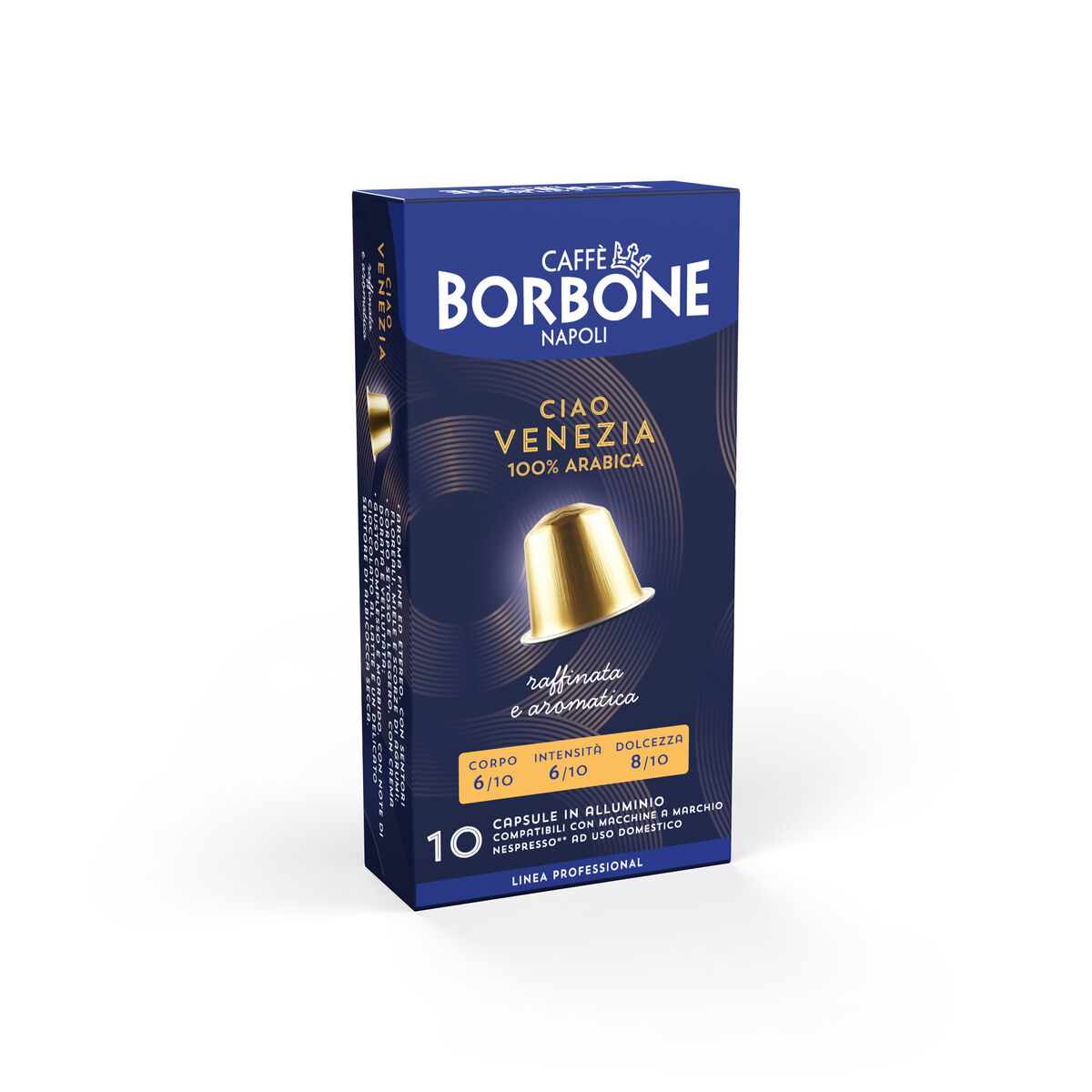 Capsule Nespresso in Alluminio Borbone Ciao Venezia 100% Arabica Caffè Borbone