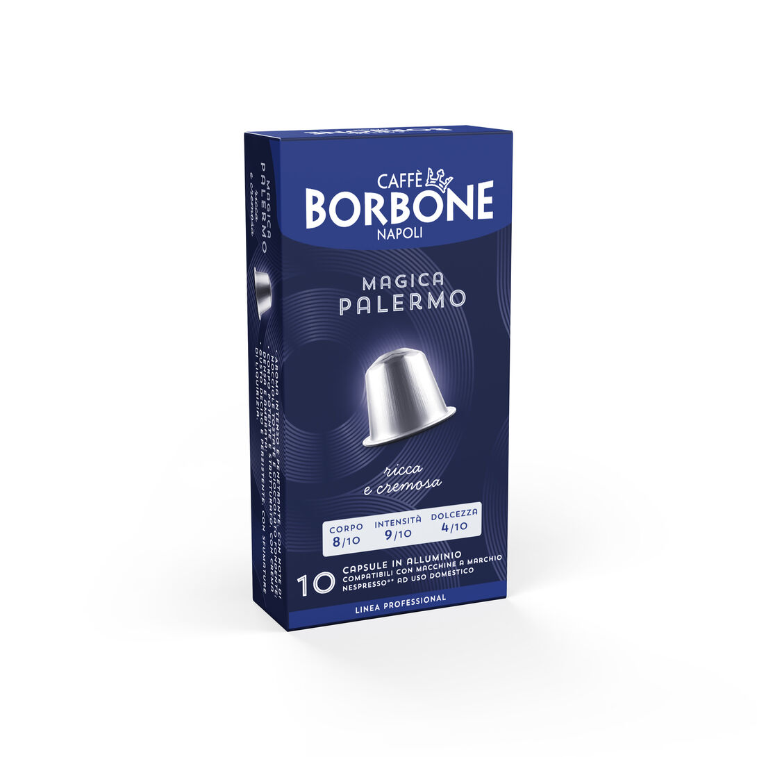 Capsule Nespresso in Alluminio Borbone Magica Palermo Caffè Borbone