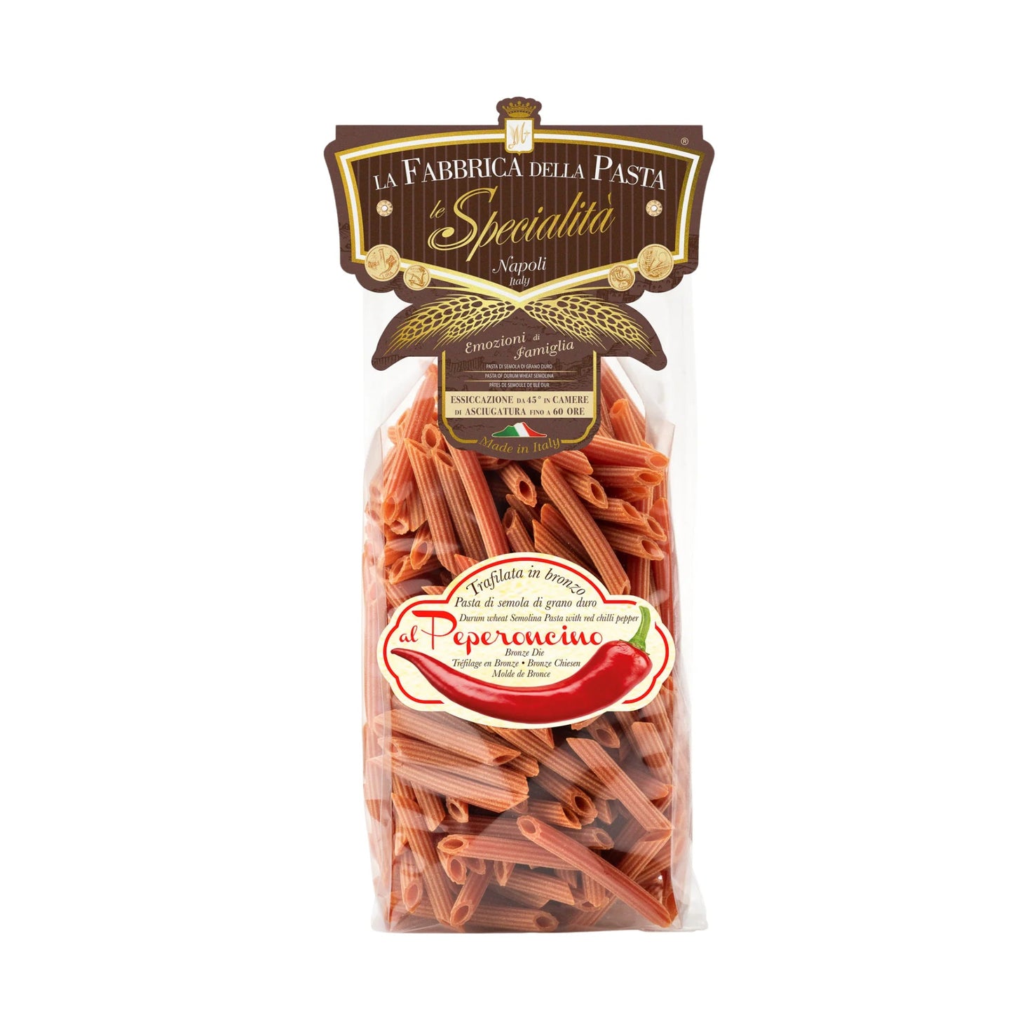 "Arrabbiatella" Pennette Rigate al Peperoncino 500g - La Fabbrica Della Pasta di Gragnano La Fabbrica Della Pasta di Gragnano