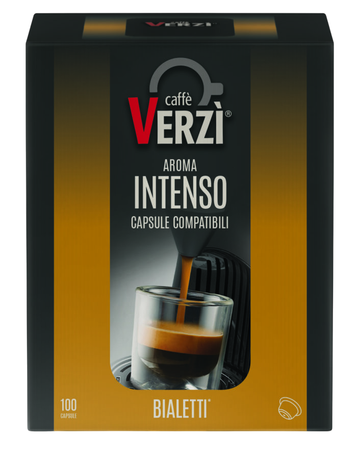 Caffè Verzì Aroma Intenso 100 Capsule Compatibili Bialetti