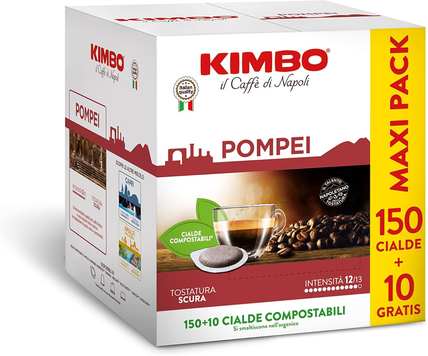 150+10 Cialde OMAGGIO Caffè Kimbo Pompei | Vero Espresso Napoletano Kimbo