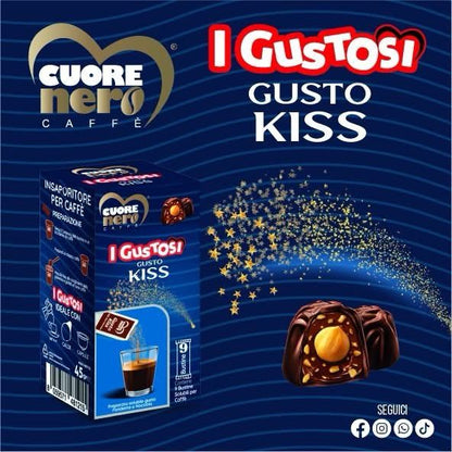 9 Zuccherini Aromatizzati Cuore Nero i Gustosi Cuore Nero
