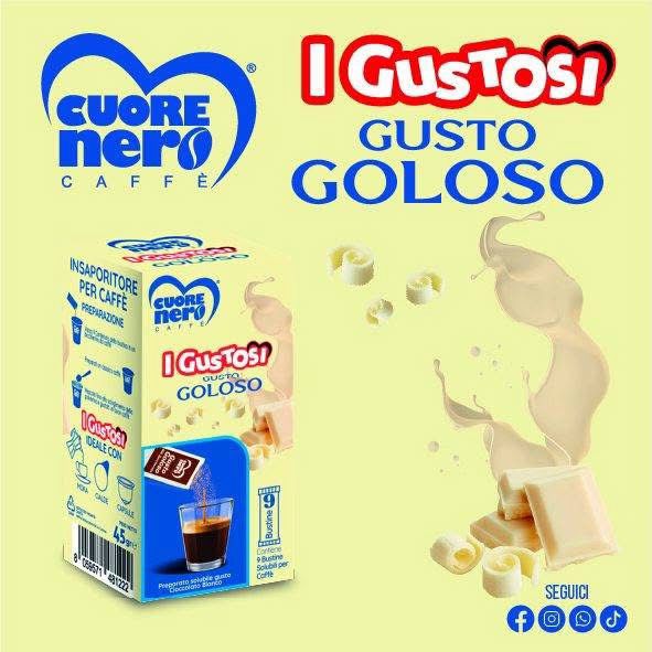 9 Zuccherini Aromatizzati Cuore Nero i Gustosi Cuore Nero