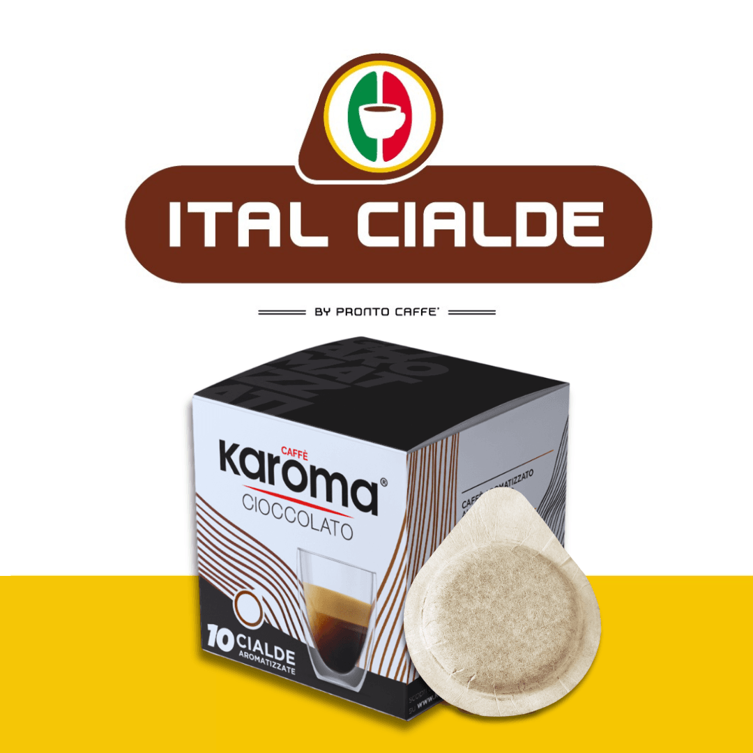 10 Cialde ESE Caffè Karoma Aromatizzato al Cioccolato - Ital Cialde