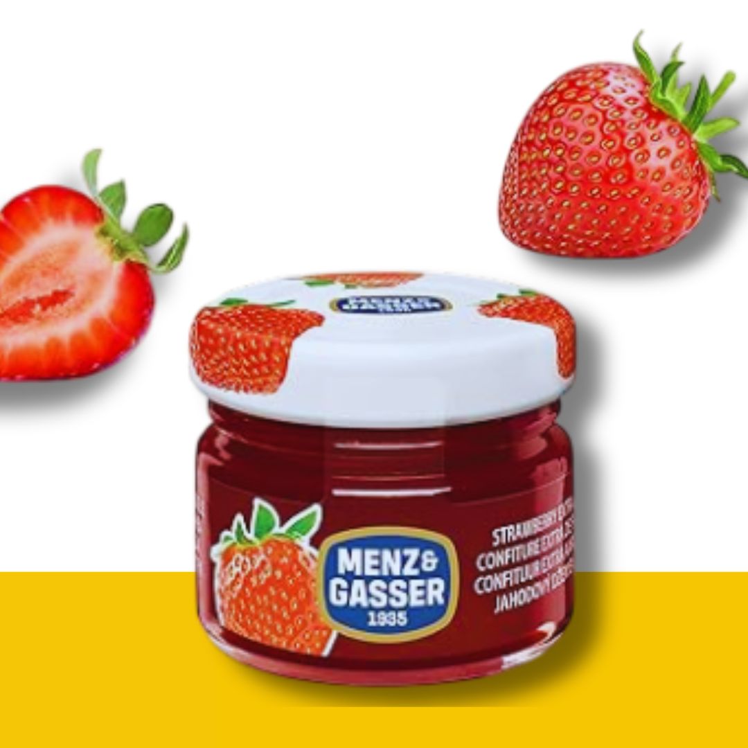 menz e gasser marmellata fragole in vasetto in vetro da 28g - ital cialde