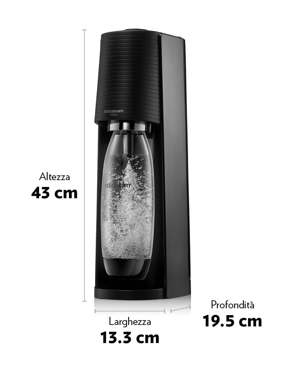 SodaStream Gasatore Terra NERO - Ital Cialde