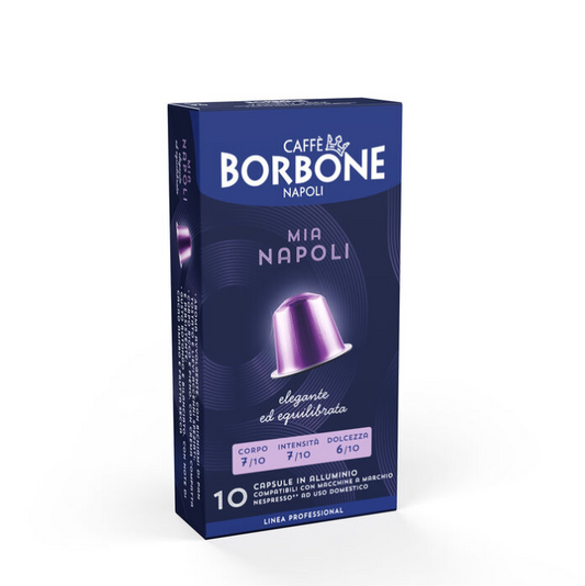 Capsule Nespresso in Alluminio Borbone Mia Napoli Caffè Borbone