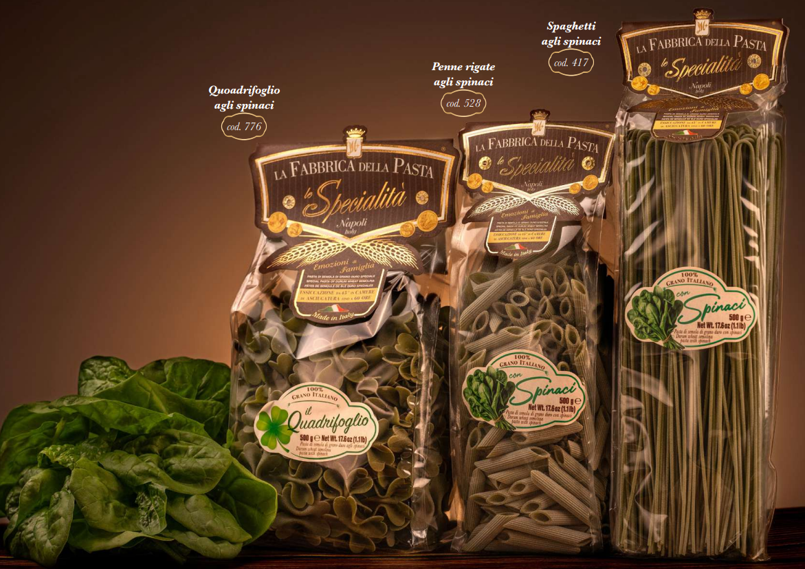 Quadrifoglio agli Spinaci 500g - La Fabbrica Della Pasta di Gragnano La Fabbrica Della Pasta di Gragnano