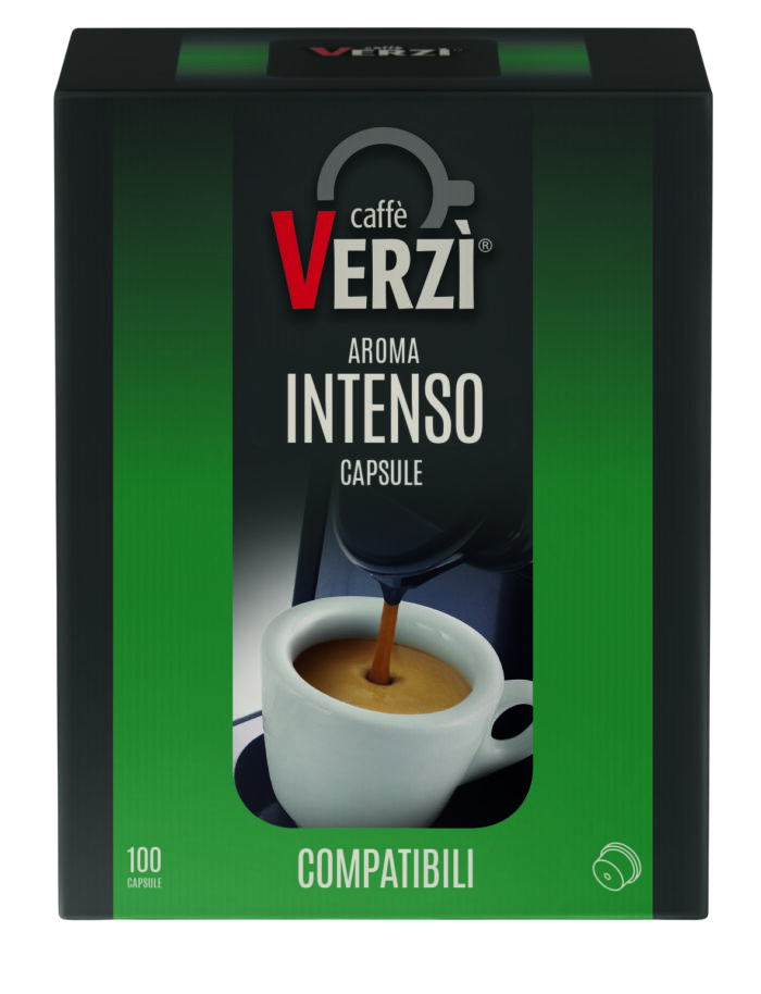 100 Capsule Uno System Caffè Verzì Aroma Intenso