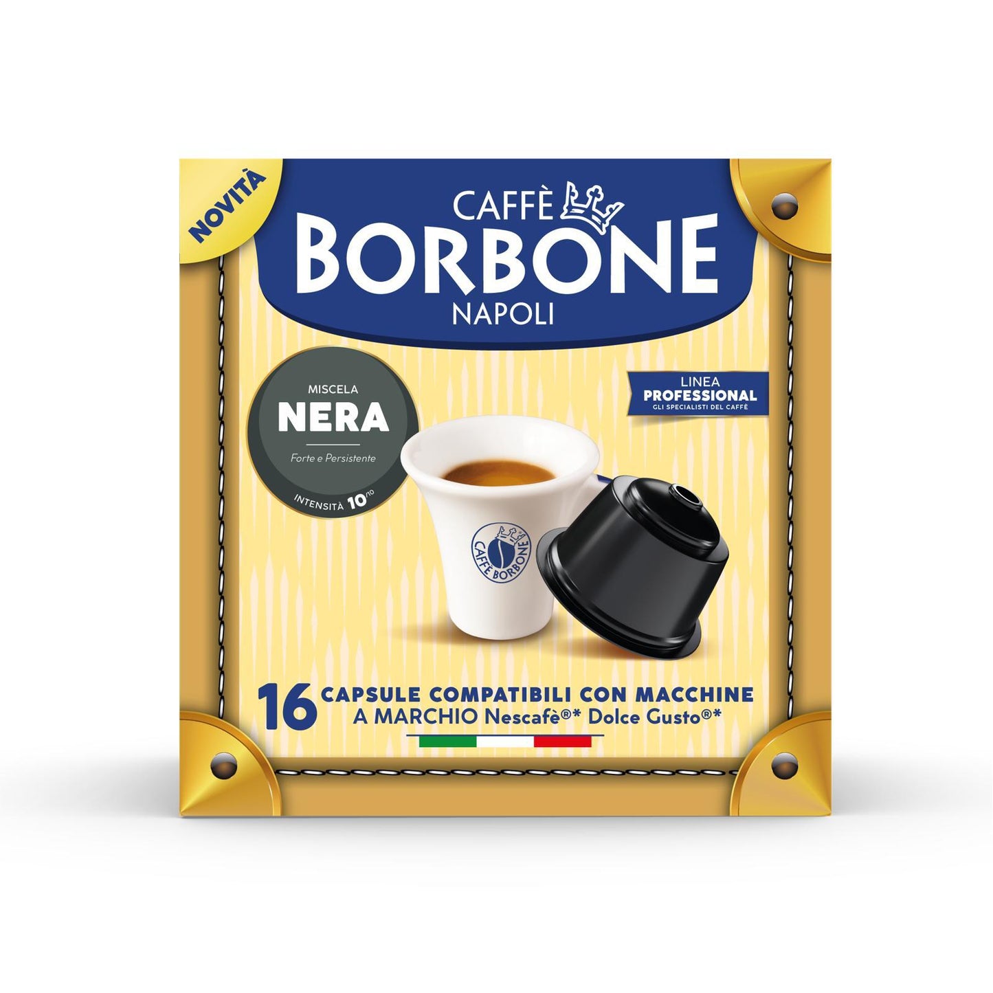 16 Capsule Caffè Borbone Compatibili con Macchine Dolce Gusto Caffè Borbone