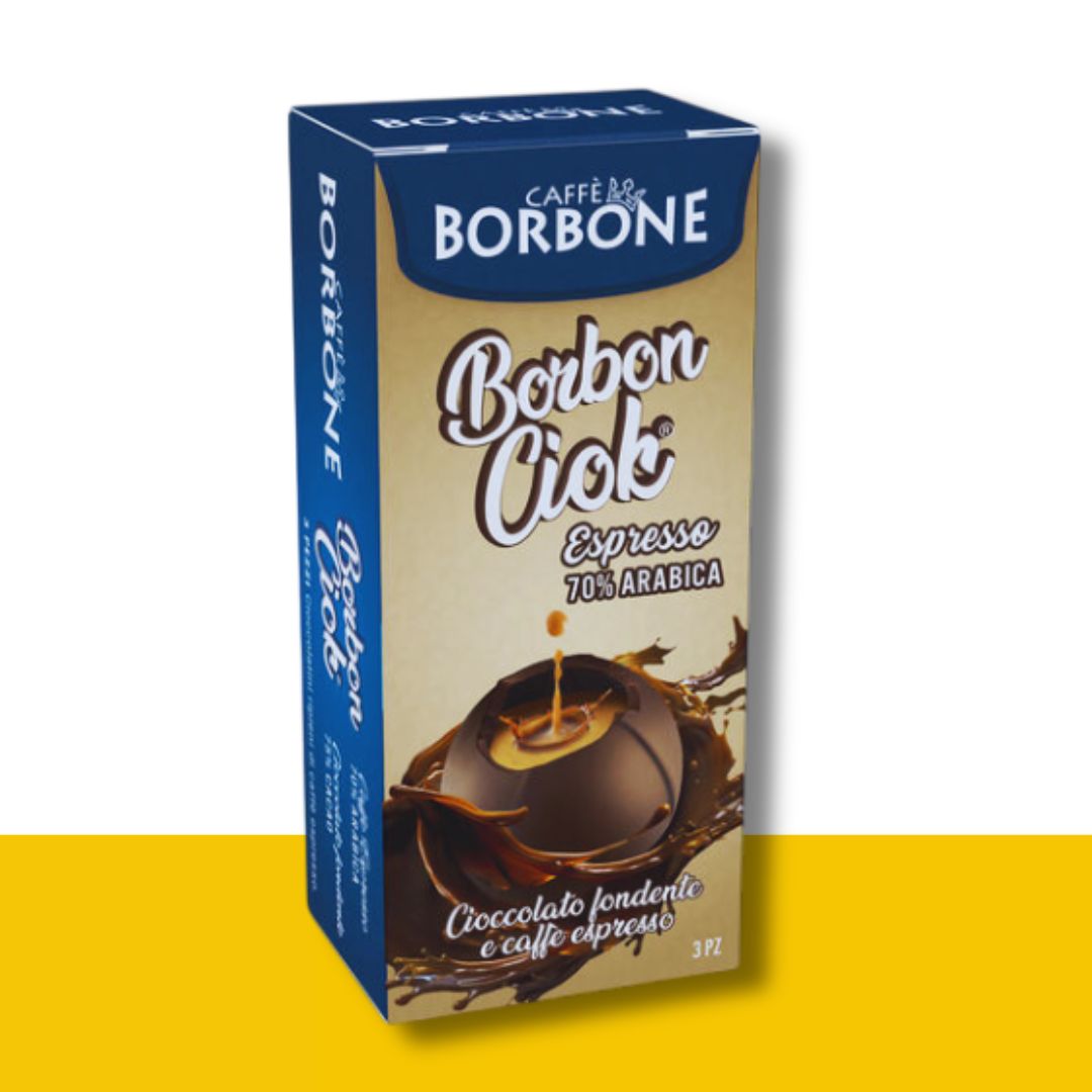 3 BorbonCiok ripieni di Caffè Borbone