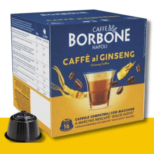 16 Capsule Dolce Gusto Borbone Caffè Ginseng Caffè Borbone