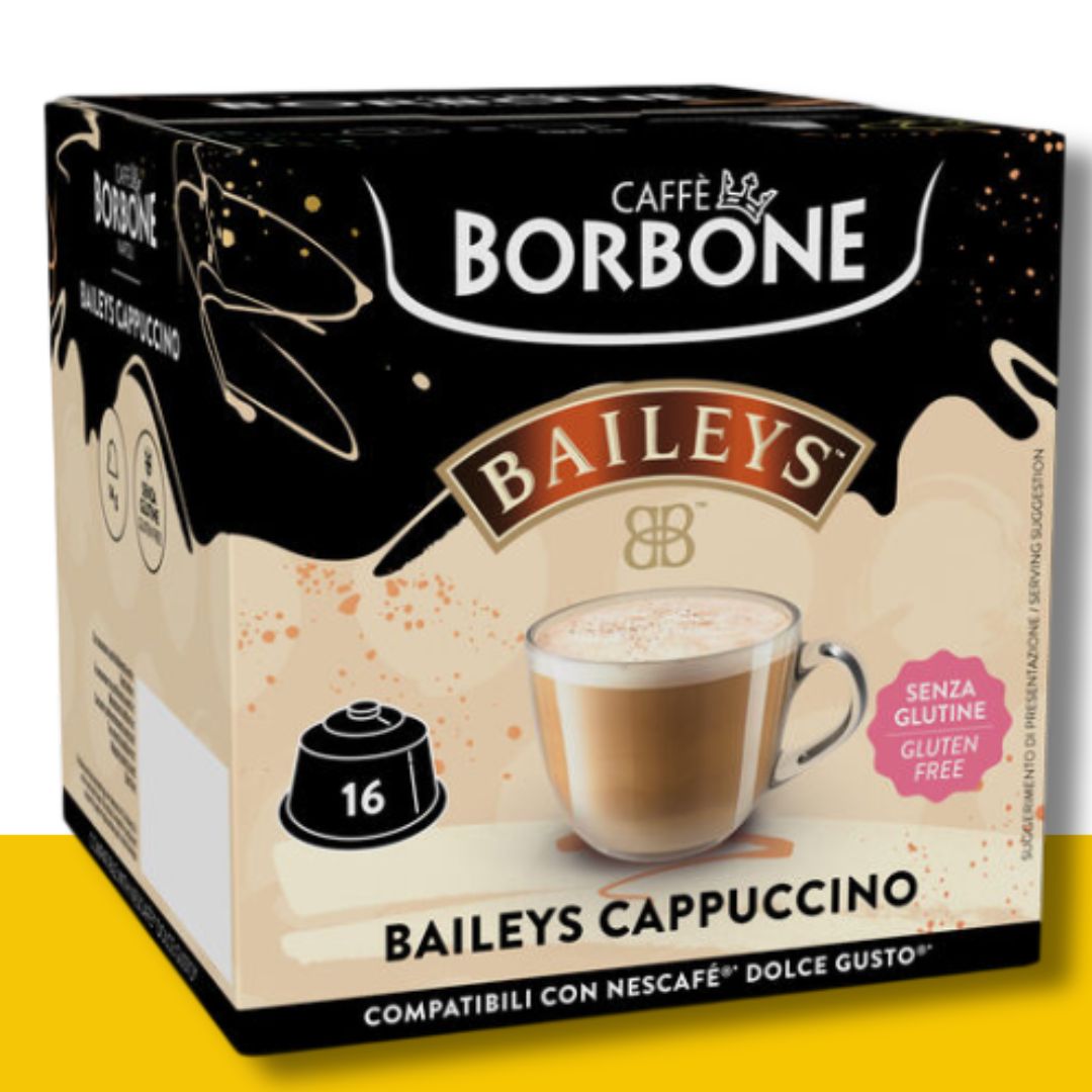 16 Capsule Dolce Gusto Borbone Cappuccino Baileys Caffè Borbone