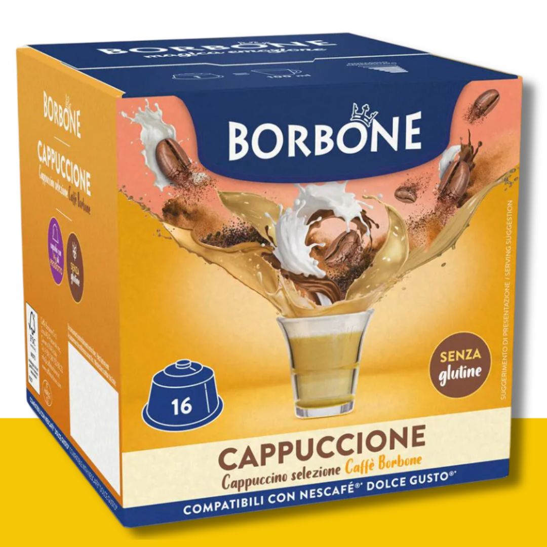 16 Capsule Dolce Gusto Borbone Cappuccione Caffè Borbone