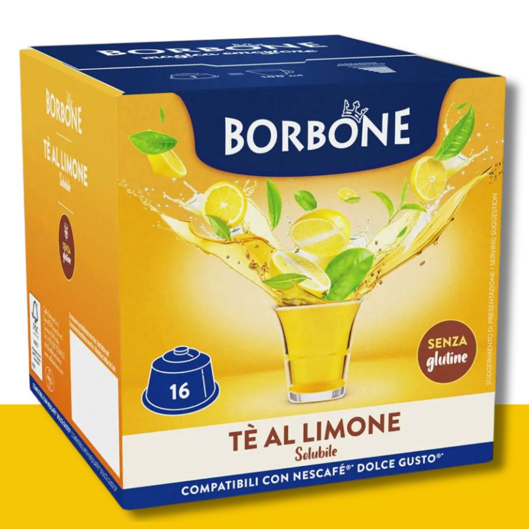 16 Capsule Dolce Gusto Borbone Tè Limone Caffè Borbone