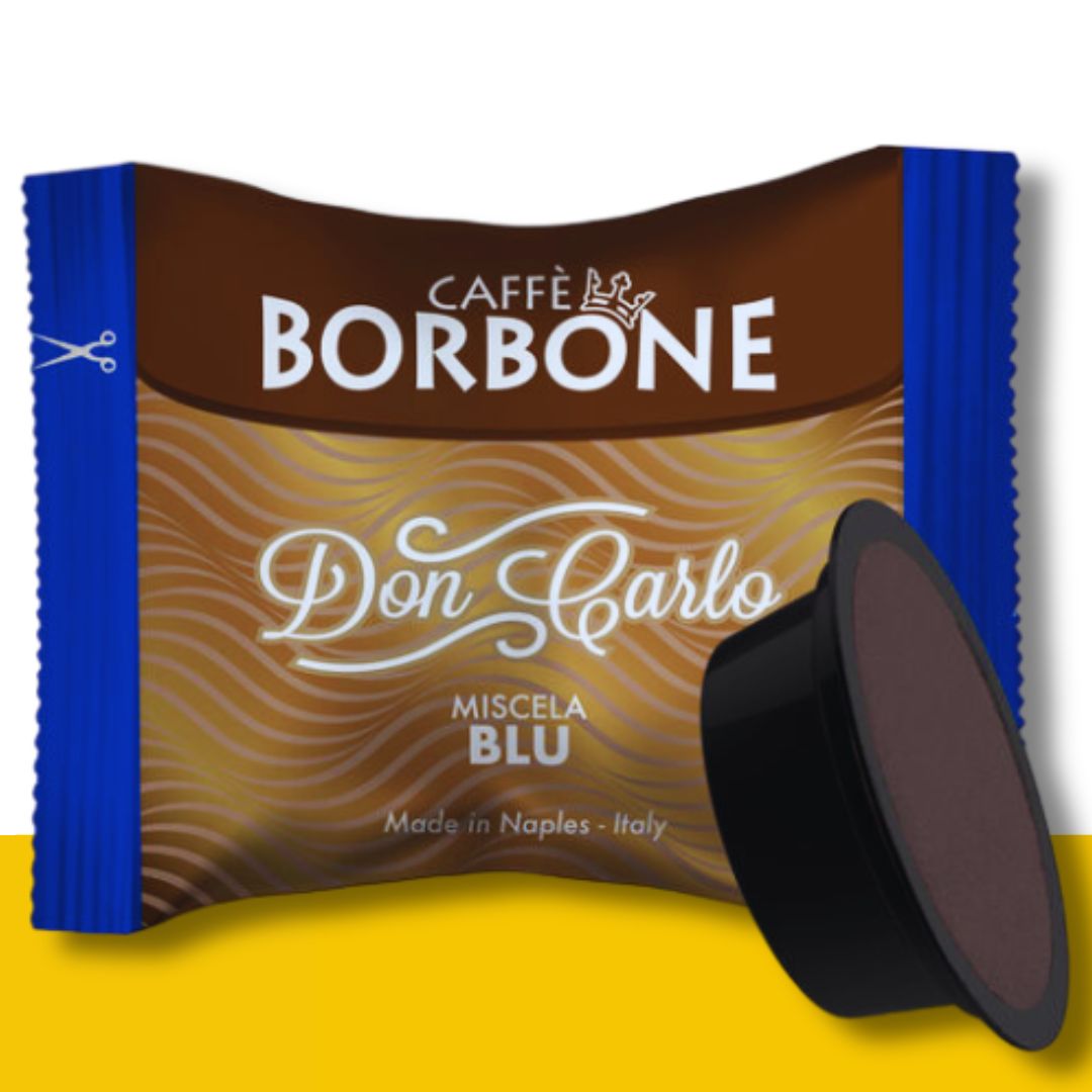 caffè borbone miscela blu a modo mio 100 capsule don carlo - ital cialde