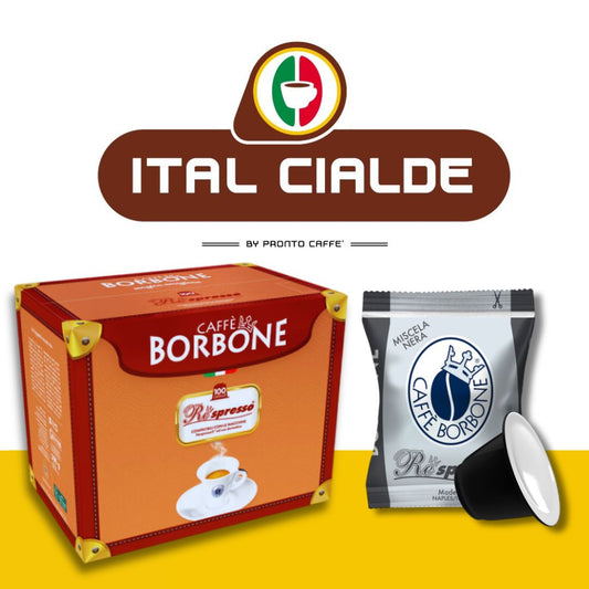 caffè borbone miscela nera capsule compatibili nespresso - ital cialde