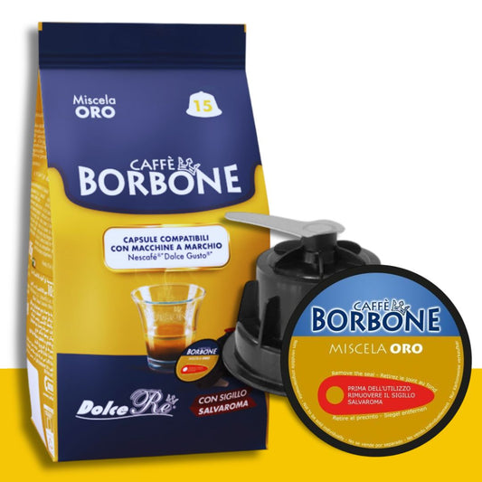 borbone oro 15 capsule compatibili nescafé dolce gusto - ital cialde