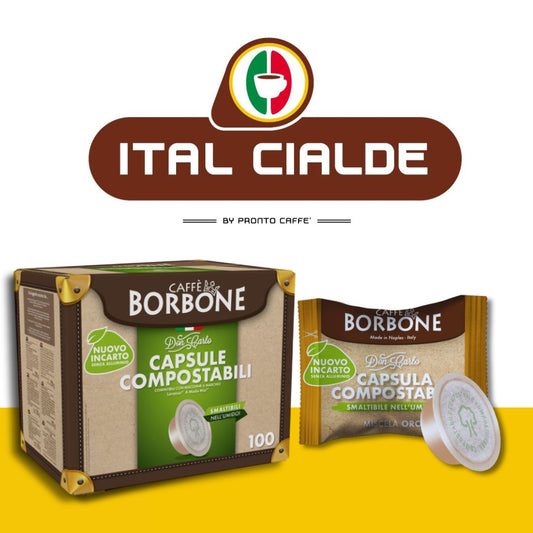 caffè borbone 100 capsule compatibili a modo mio - ital cialde