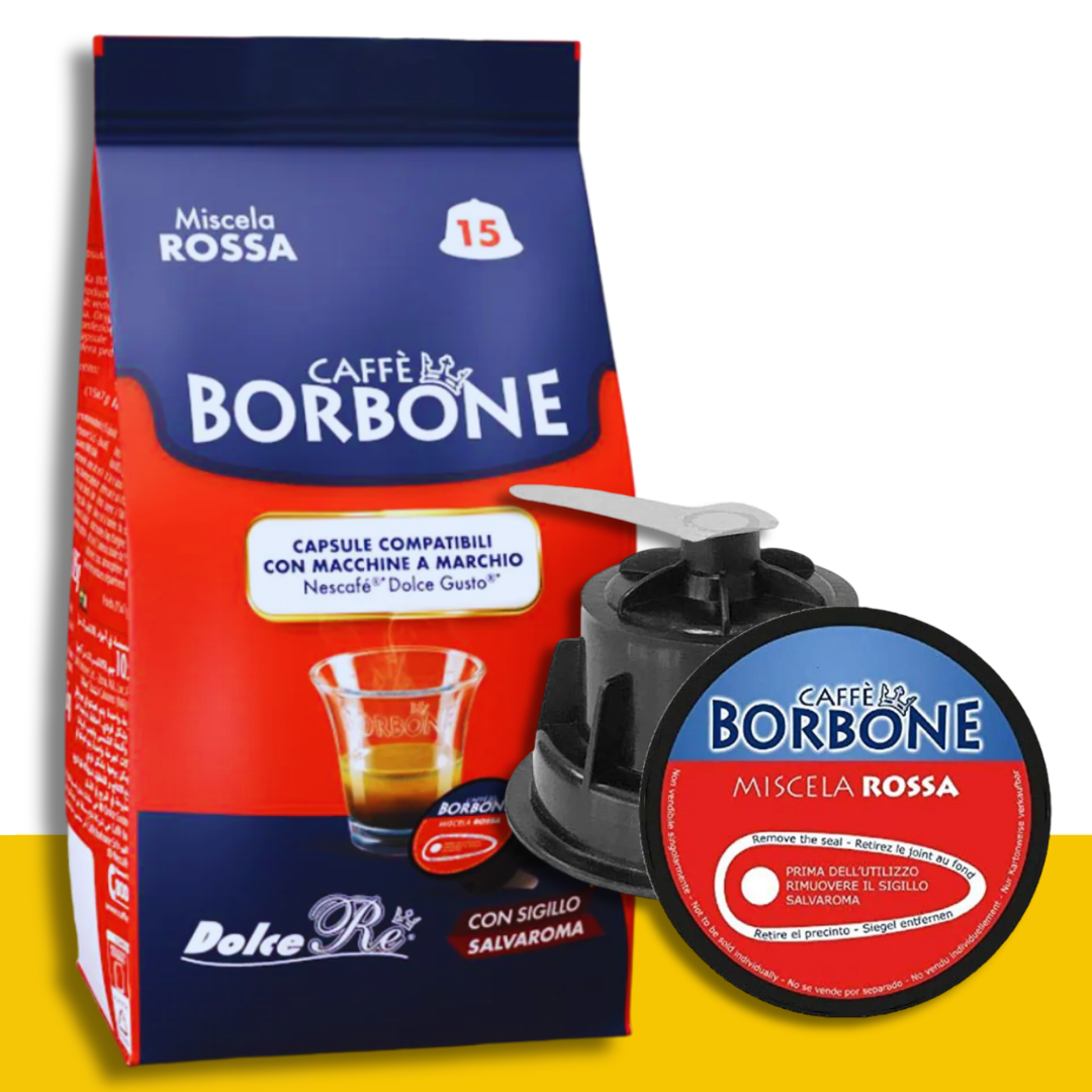 caffè borbone miscela rossa 15 capsule compatibili dolce gusto - ital cialde