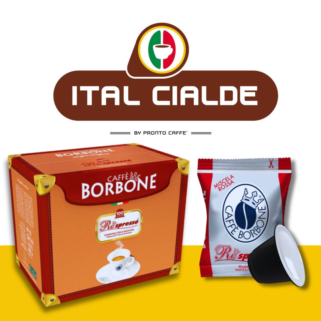 caffè borbone miscela rossa 100 capsule compatibili nespresso - ital cialde