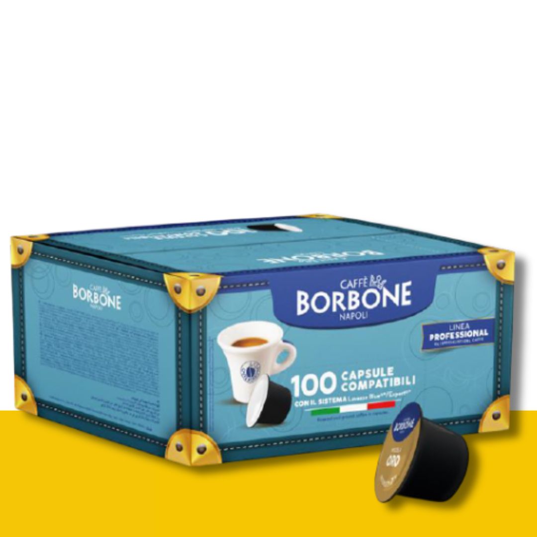 100 Capsule LVZ Blue Borbone Miscela Oro Ital Cialde