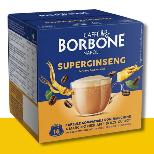 16 Capsule Dolce Gusto Borbone Caffè Super Ginseng Caffè Borbone