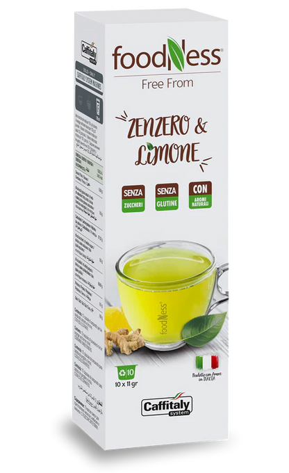 10 Capsule Originali Caffitaly Foodness Zenzero e Limone Foodness