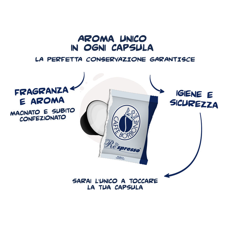 Caffè Borbone Miscela Blu 100 Capsule Nespresso