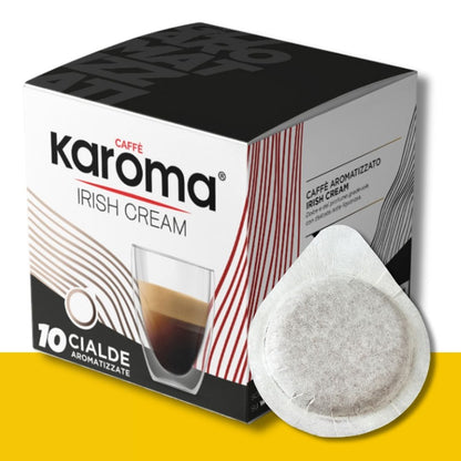 10 Cialde ESE Caffè Karoma Aromatizzato Irish Cream Caffè Karoma