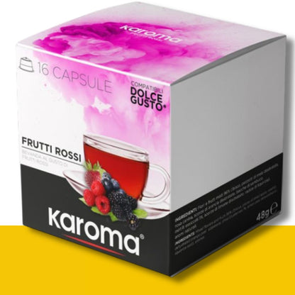 16 Capsule Dolce Gusto Karoma Frutti di Bosco Caffè Karoma