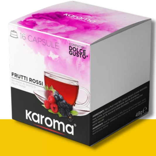 16 Capsule Dolce Gusto Karoma Frutti di Bosco Caffè Karoma