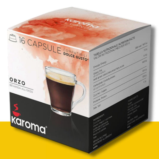 16 Capsule Dolce Gusto Karoma Orzo Caffè Karoma