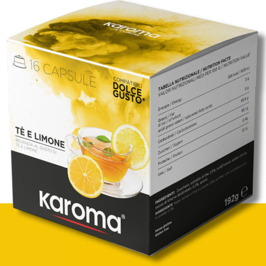 16 Capsule Dolce Gusto Karoma Tè Limone Caffè Karoma