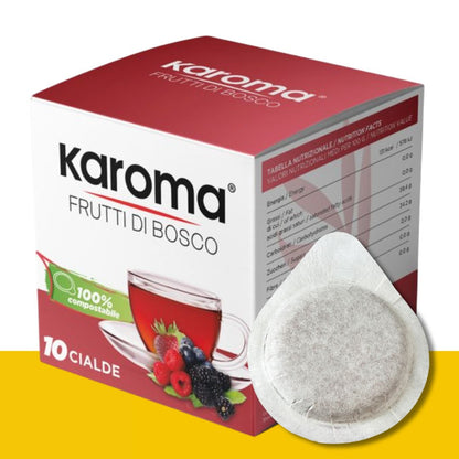 10 Cialde ESE Karoma Frutti di Bosco Caffè Karoma