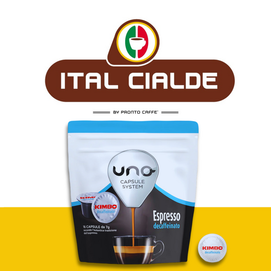 Caffè Kimbo Espresso Decaffeinato Capsule Uno System - Ital Cialde