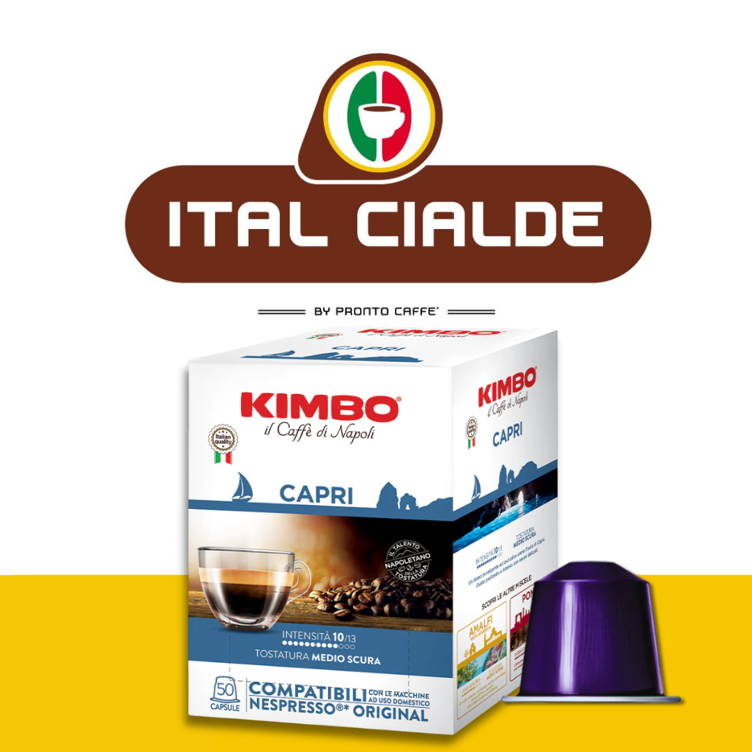 caffè kimbo capri 50 capsule compatibili nespresso - ital cialde