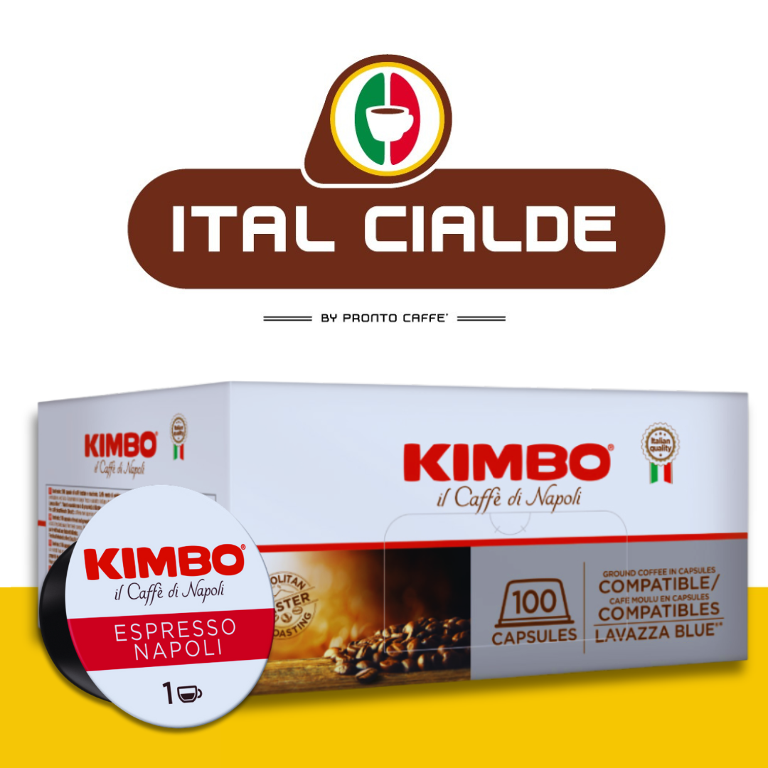 100 capsule caffè kimbo napoli lavazza blue - ital cialde