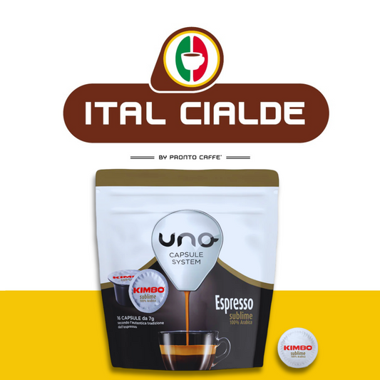 Caffè Kimbo Espresso Sublime 100% Arabica Capsule Uno System - Ital Cialde