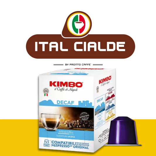 Caffè Kimbo Decaf 50 Capsule Compatibili Nespresso - Ital Cialde