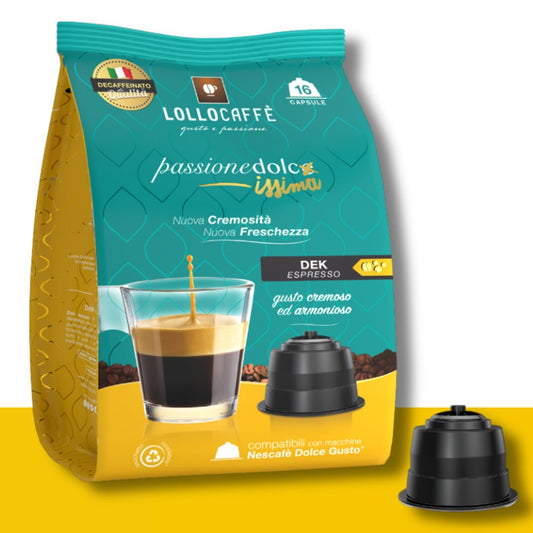 Capsule Dolce Gusto Lollo Caffè Miscela Dek Lollo Caffè