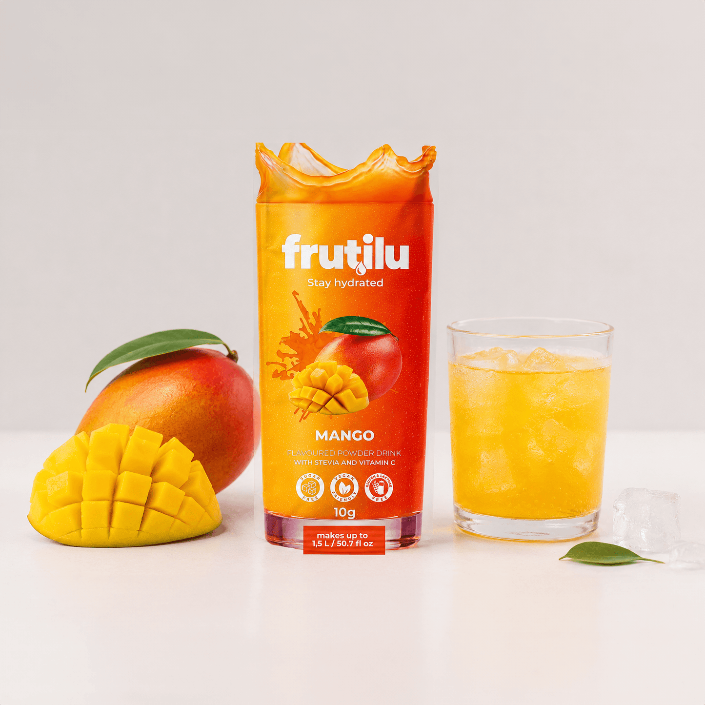 Frutilu Gusto Mango - Bevanda Istantanea in polvere 10g Frutilu