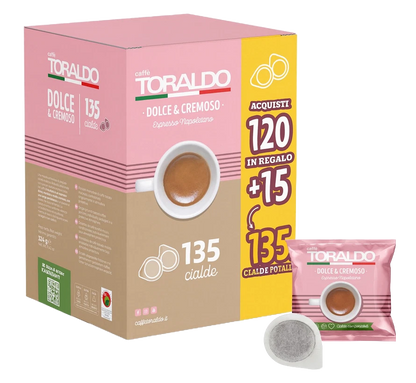 120+15 Cialde Omaggio Toraldo Dolce e Cremoso Caffè Toraldo