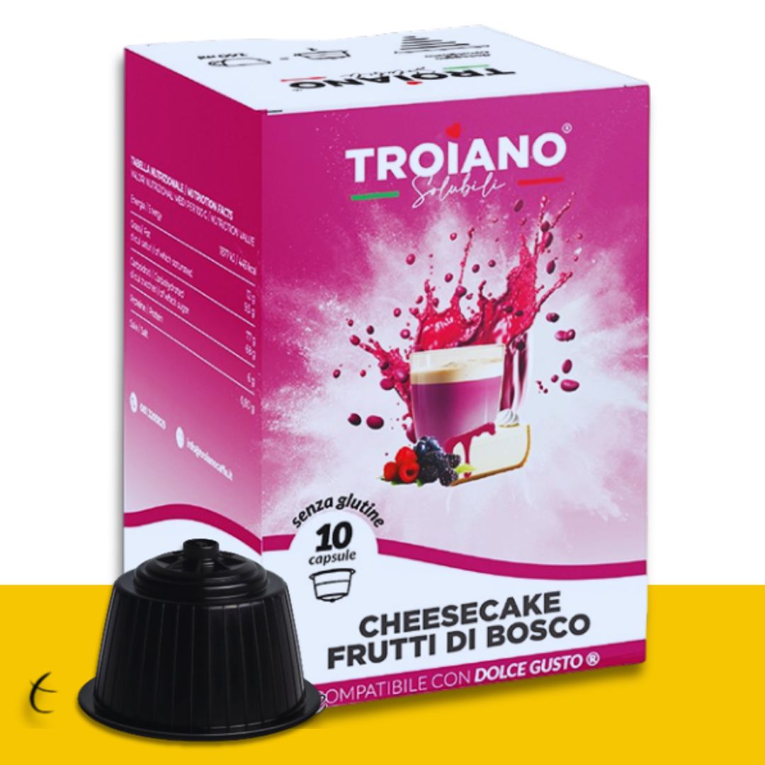 10 Capsule Dolce Gusto Troiano Cheescake ai Frutti di Bosco Troiano
