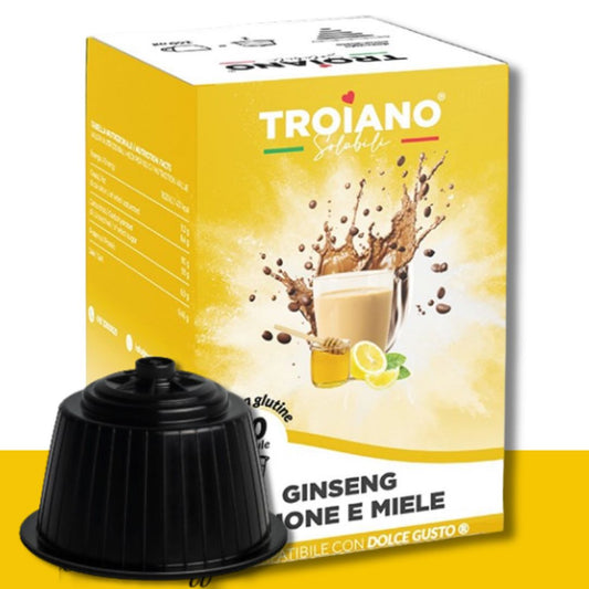 10 Capsule Dolce Gusto Troiano Ginseng Limone e Miele Troiano