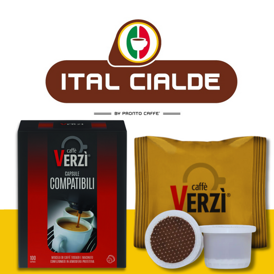 Caffè Verzì Aroma Ricco 100 Capsule Gimoka/Domo/Kelly/Martello/Cuorespresso