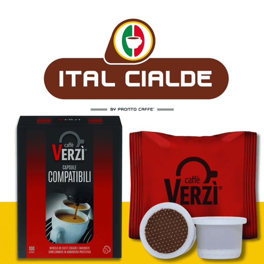 caffè verzì 100 capsule compatibili gimoka domo kelly -ital cialde